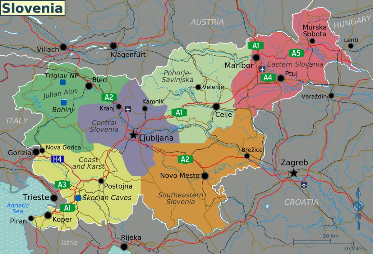 Slowenien Touristenattraktionen anzeigen