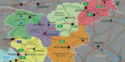Slowenien Landkarte
