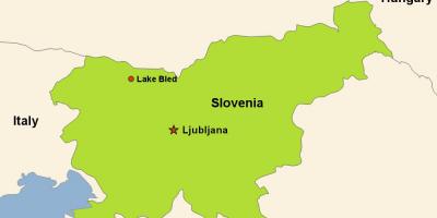 Karte von ljubljana, Slowenien