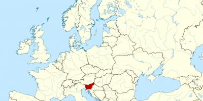 Slowenien Lage auf Weltkarte