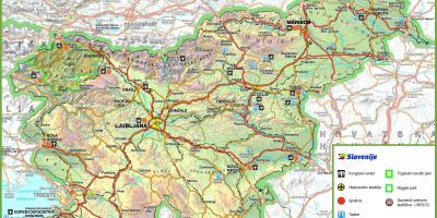 Karte von Slowenien Weg